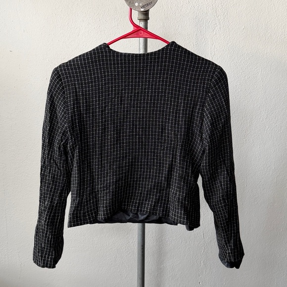 Vintage Pendleton Cropped Rayon Blazer Size 6P - Picture 3 of 3